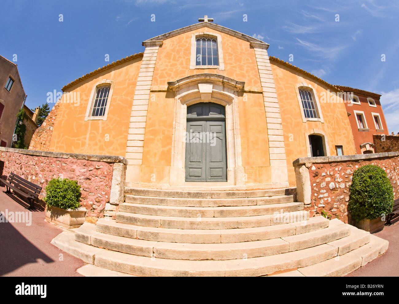 Roussillon chiesa Provence Francia Foto Stock
