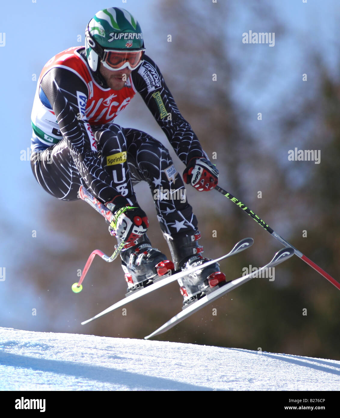 Bode Miller dagli USA sci Audi FIS World Cup finals di Bormio Italia marzo 2008 egli è andato a vincere la generale di Coppa del mondo Foto Stock