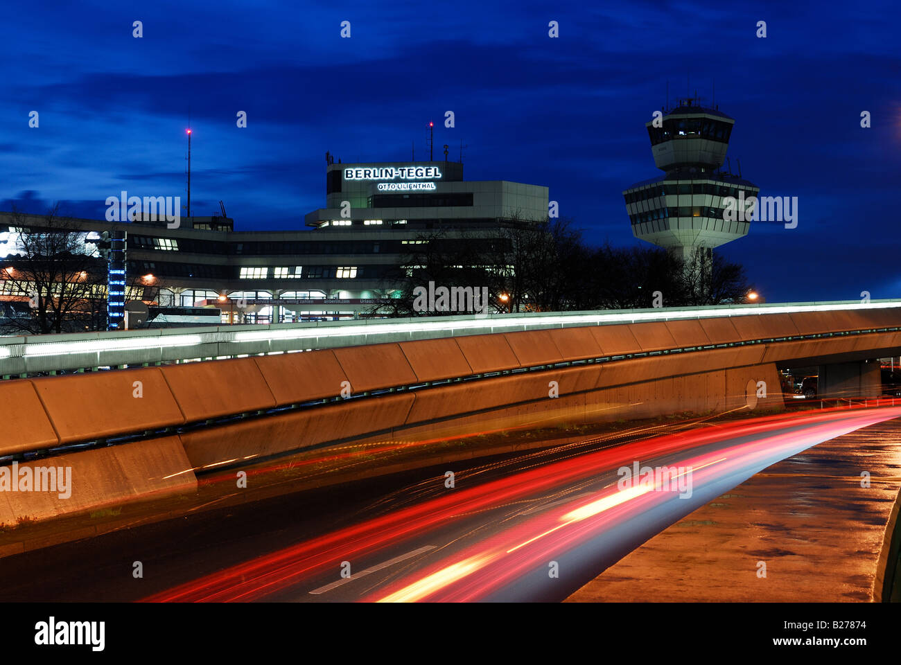 Berlino, Tegel Air Port, germania, vita notturna Berlino, foto Kazimierz Jurewicz, Foto Stock