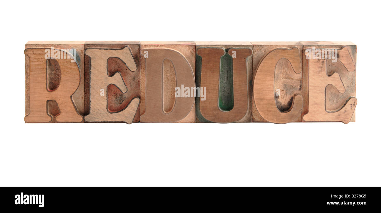 La parola " Duce " in un vecchio, macchiate con inchiostro Windsor font Foto Stock