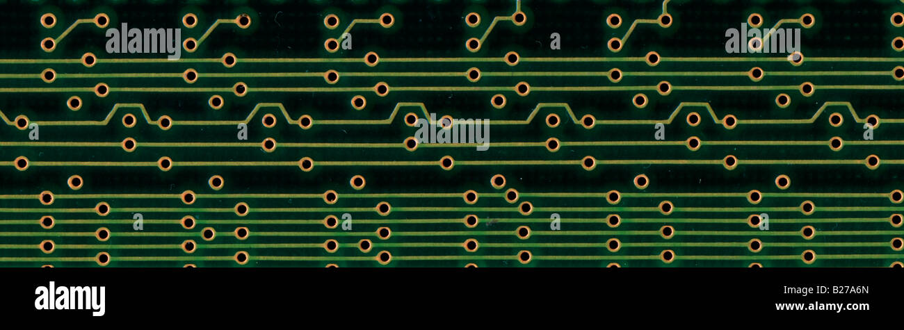 Scheda a circuito stampato. PCB Foto Stock