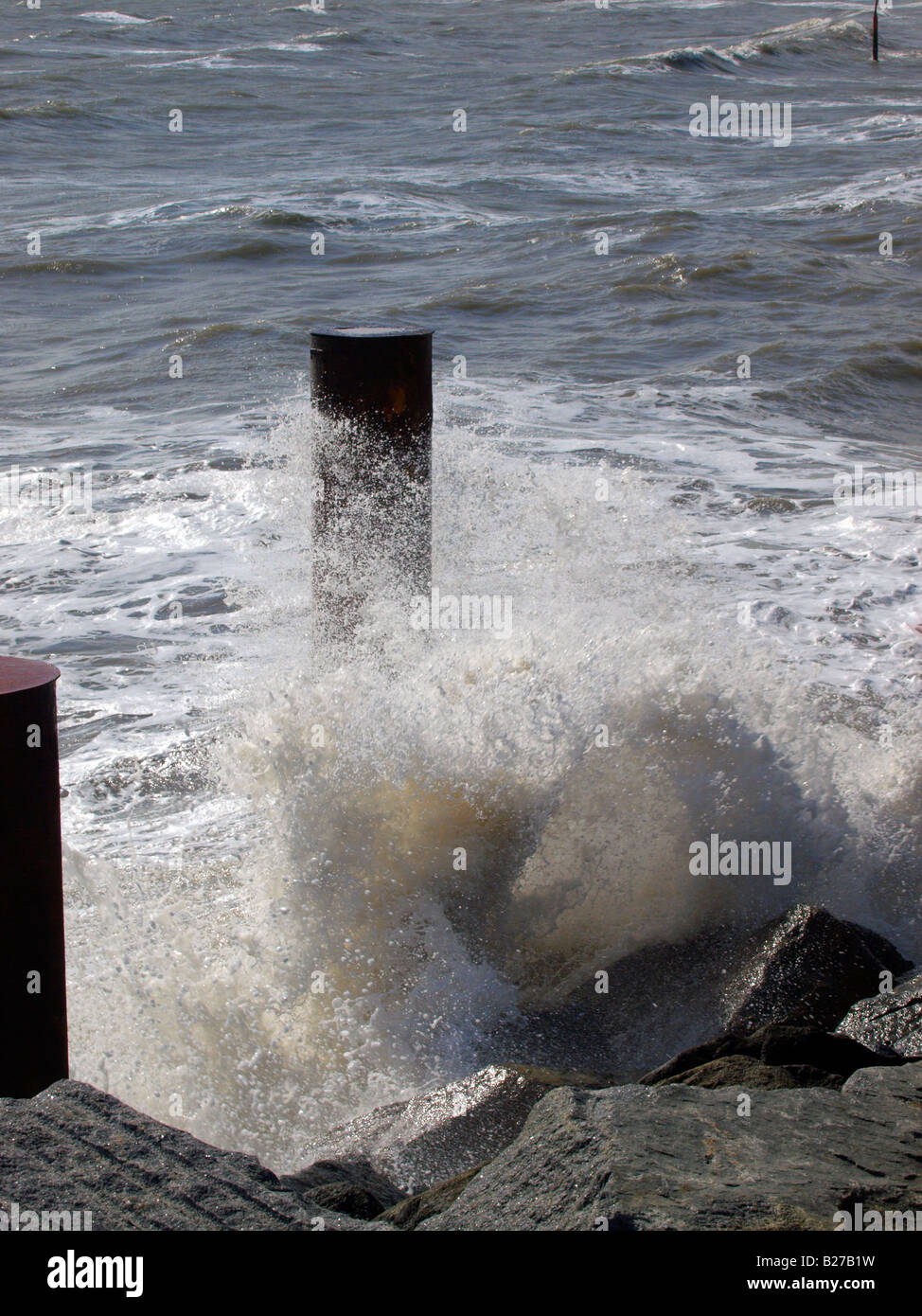 Mare pilastro di ancoraggio Foto Stock