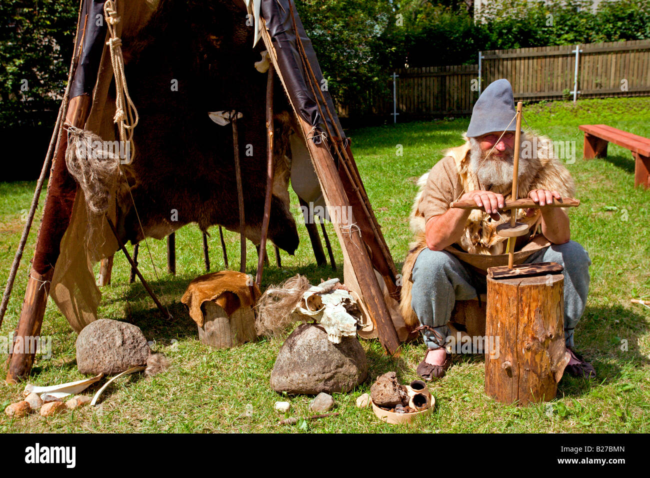 Estonia: Võru: "vecchio" Estone Foto Stock