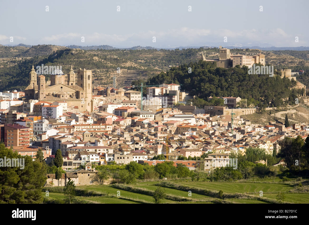 Panoramica di Alcaniz. Teruel Foto Stock