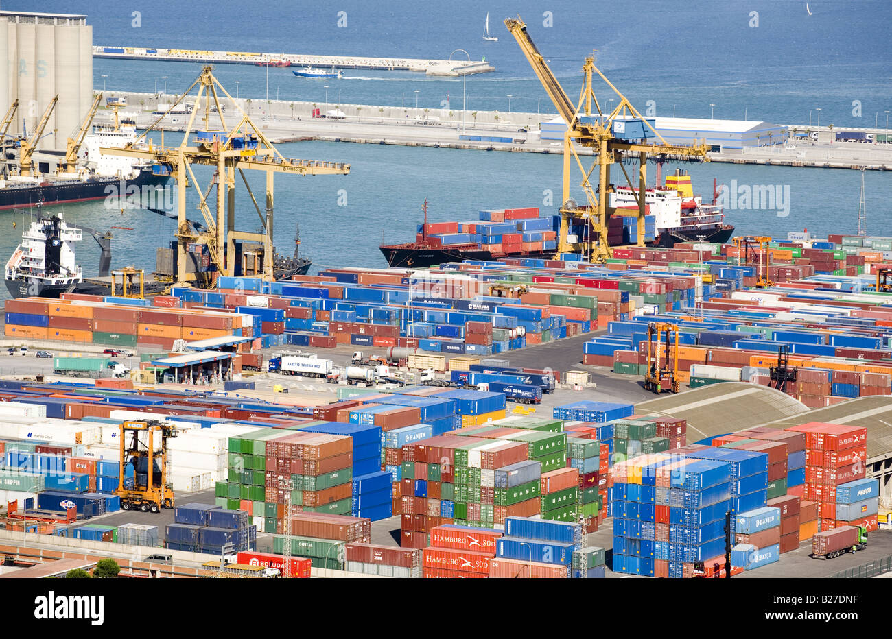 Il porto di Barcellona Foto Stock