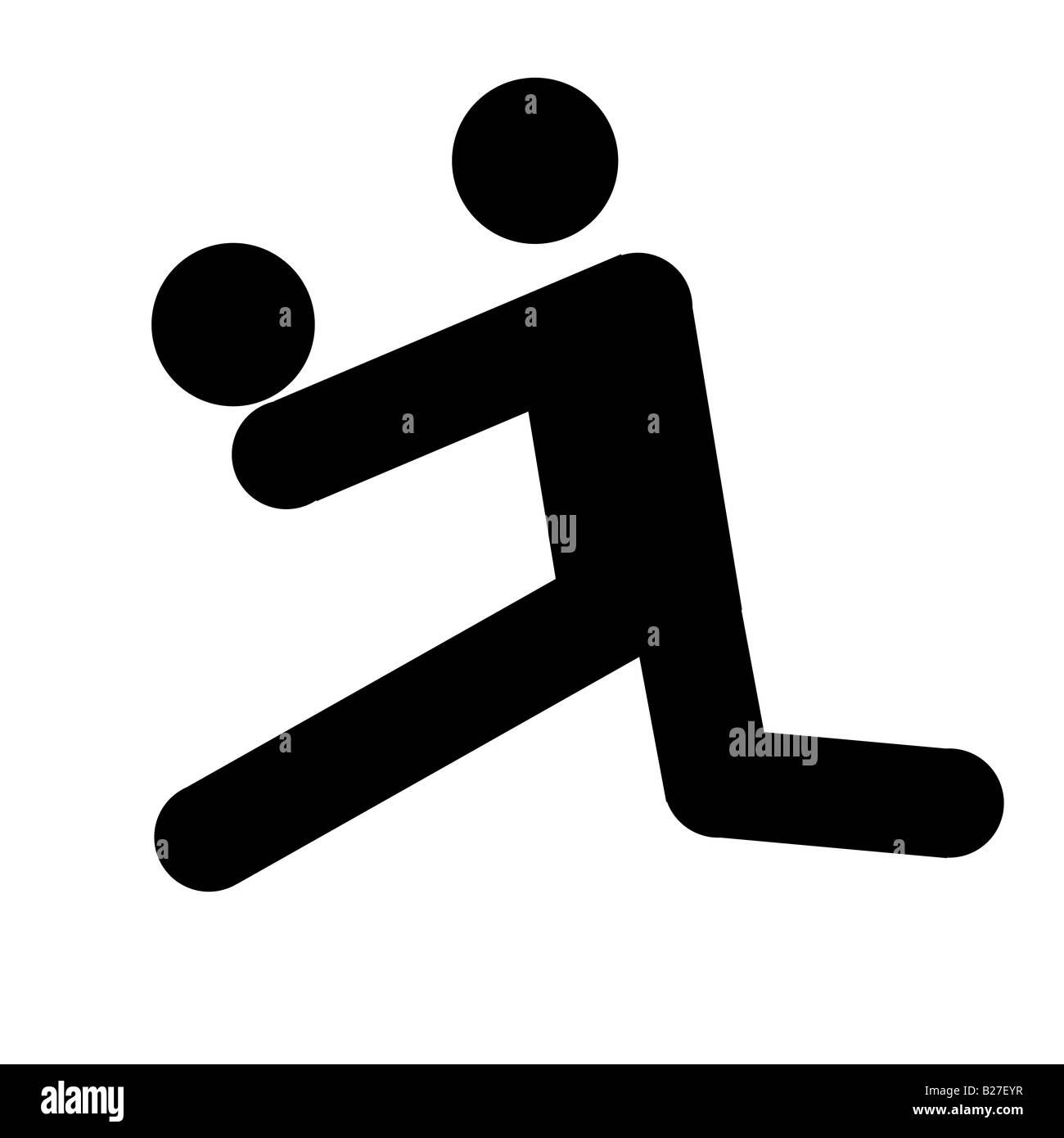 Logo della pallavolo Foto Stock