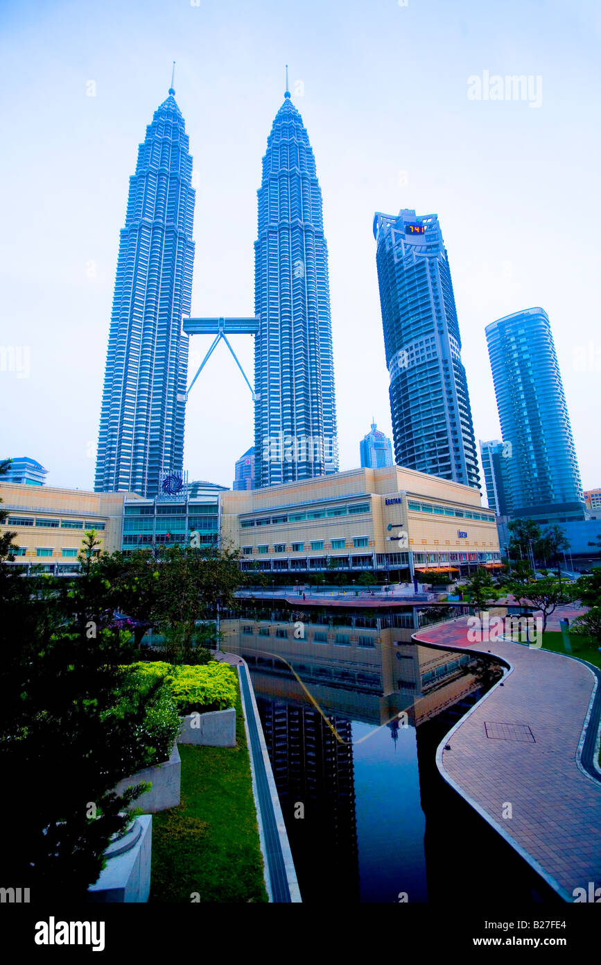 Torri Petronas, Kuala Lumpur, Malesia Foto Stock