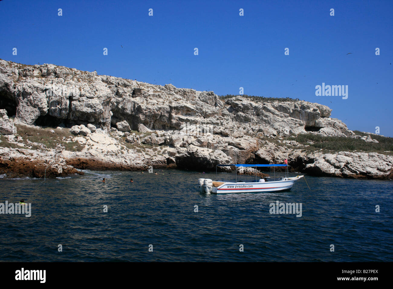 Isole Marietas, turisti snorkeling Foto Stock