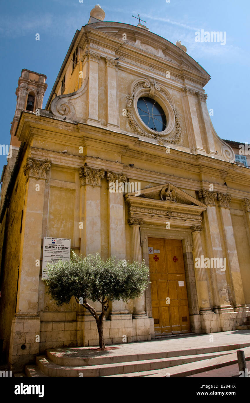 Chapelle Sainte Croix, Vieux Nice, Cote d'Azur, in Francia Foto Stock