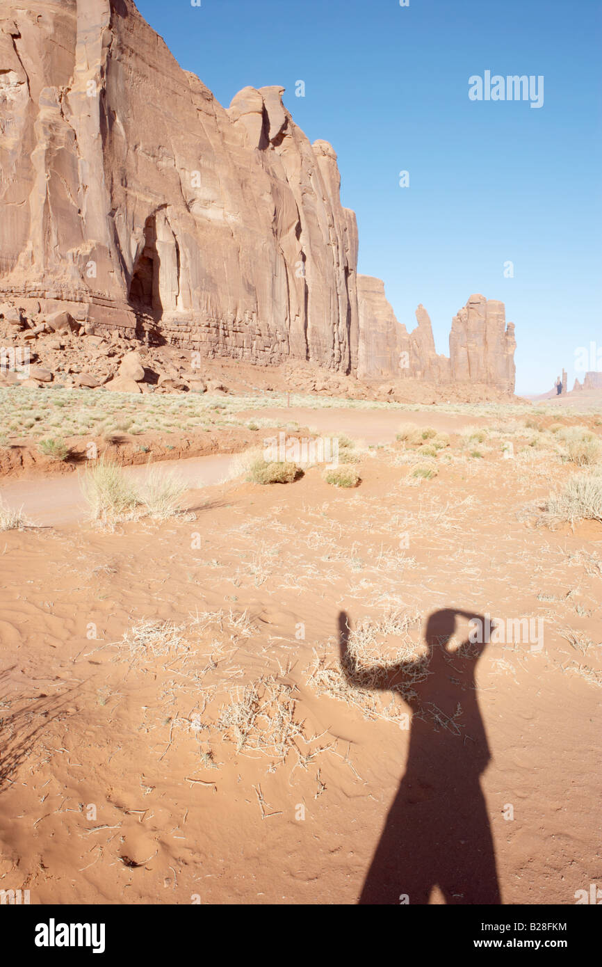 Vista di Raingod Mesa in Monument Valley nello Utah Stati Uniti d'America Foto Stock