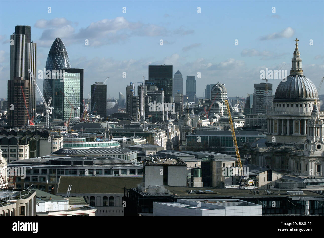 Vista su tutta Londra in estate 2008 Foto Stock