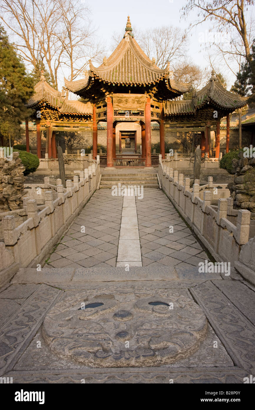 Phoenix padiglione presso la Grande Moschea nella zona musulmana di Xian Cina Foto Stock