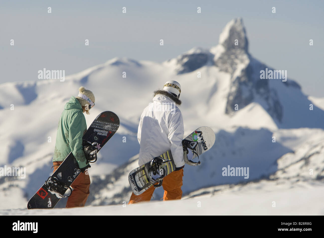 Sci Backcountry Whistler della Columbia britannica in Canada Foto Stock