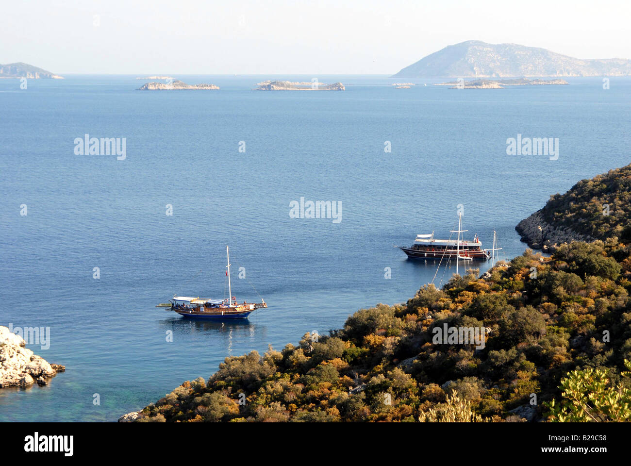 La costa della penisola di Kas Turchia Ref ZB689 112131 0001 credito obbligatoria World Pictures Photoshot Foto Stock