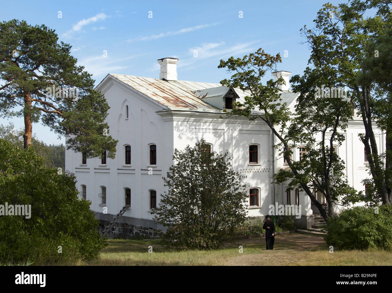 Luogo Monaco San Nicolas Church Valaam Paese Russia Foto Stock