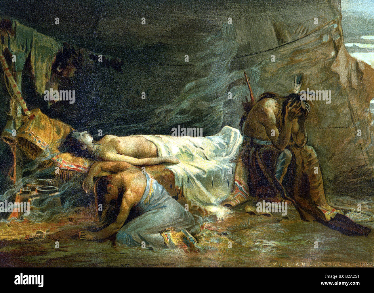 La morte di Minnehaha Foto Stock