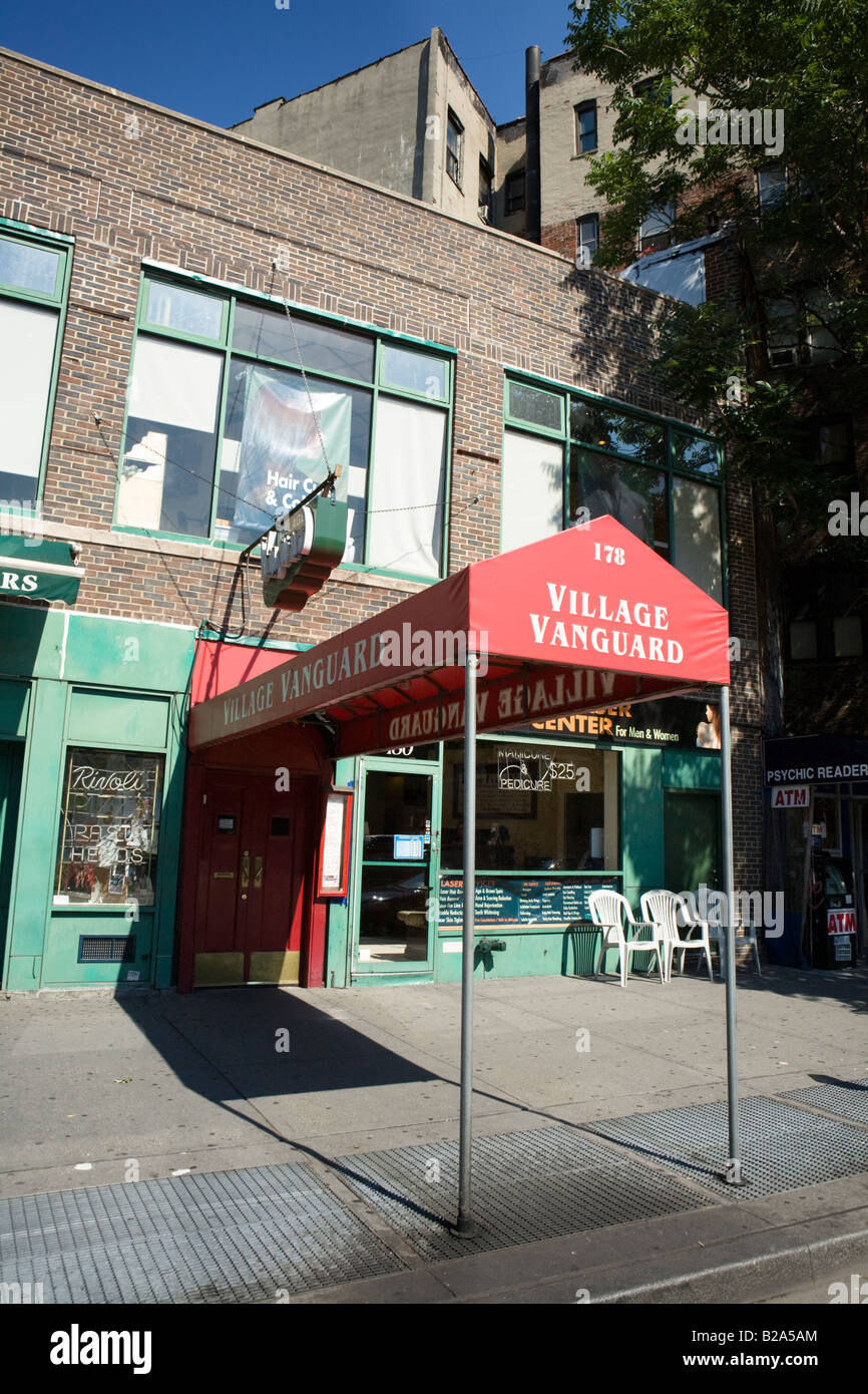 Village Vanguard famoso Jazz club West Village di New York City Foto Stock