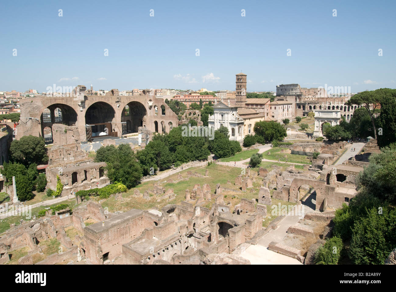 Foro Romano - roman forum Foto Stock