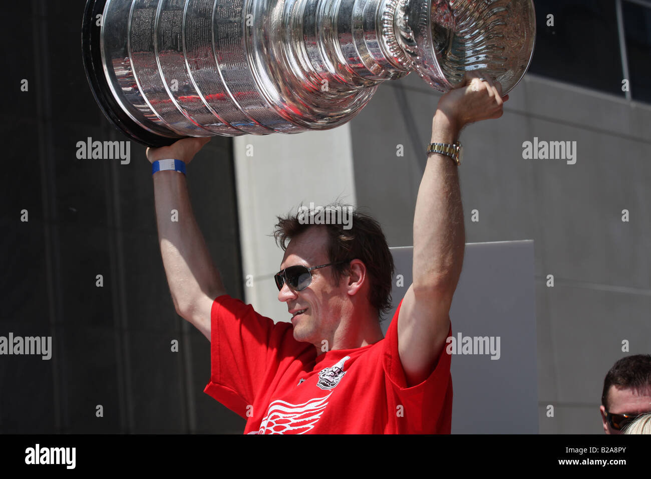 Nick Lidstrom e la Stanley Cup Foto Stock