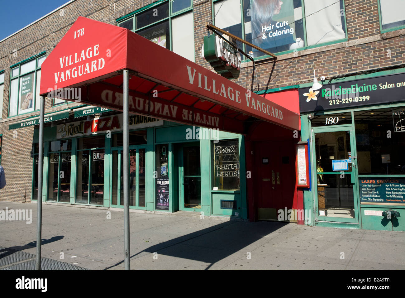 Village Vanguard famoso Jazz club West Village di New York City Foto Stock