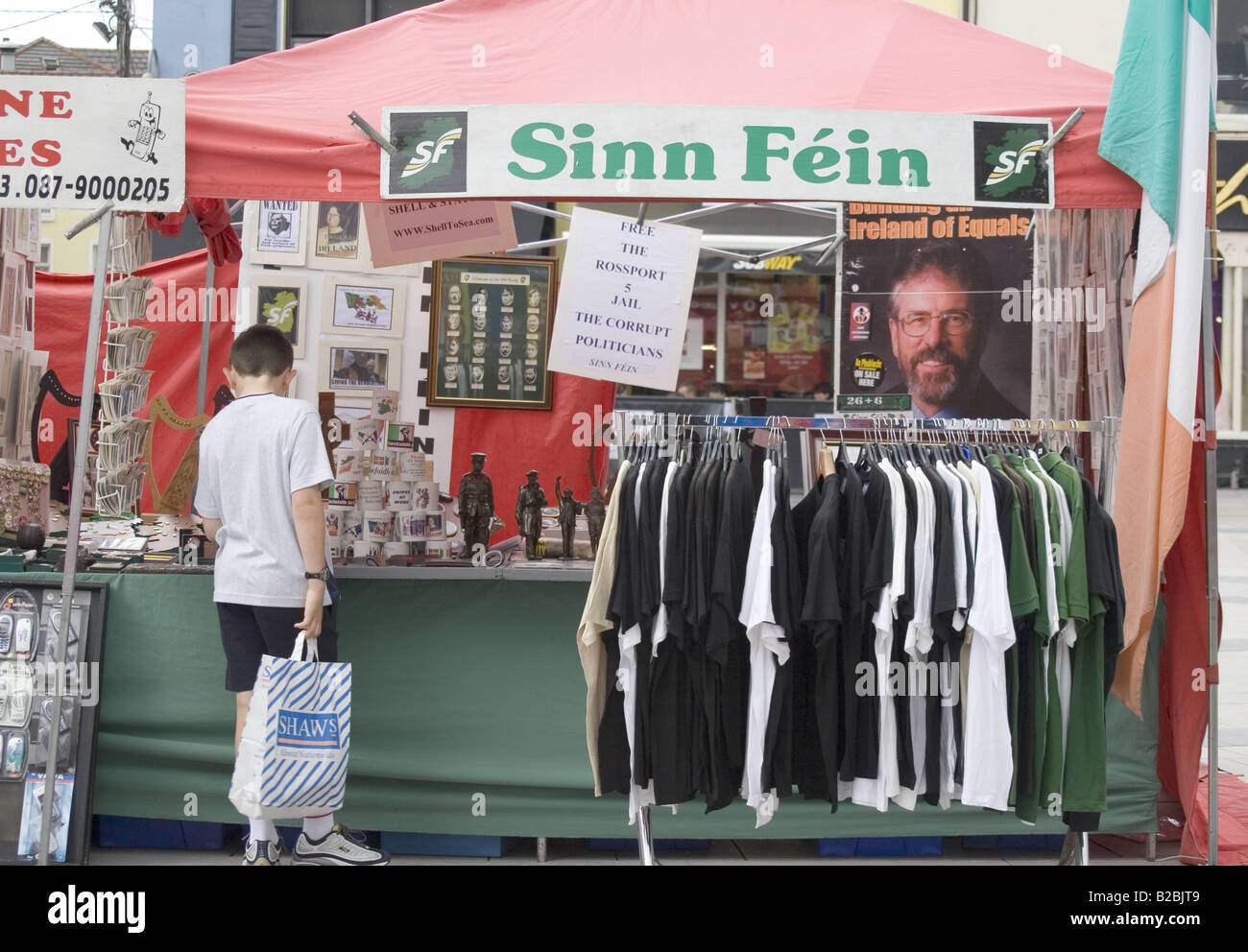 Sinn Fein Irlanda stallo Data 21 12 2007 Rif B886 109833 0112 credito obbligatoria Stephen Power World Pictures Photoshot Foto Stock