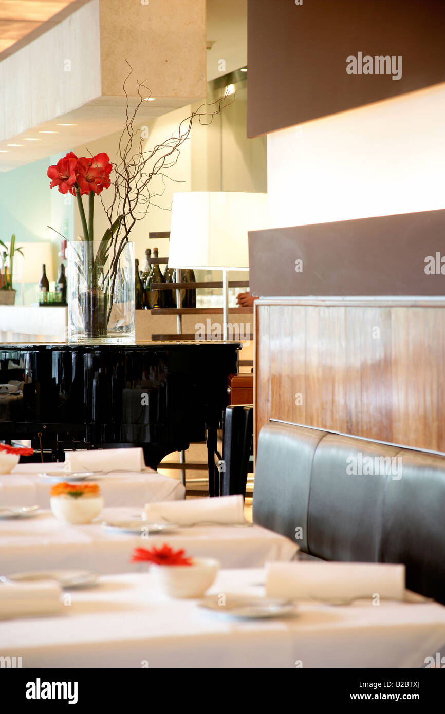 Dettaglio di un elegante ristorante in città del Messico, Messico, America Foto Stock