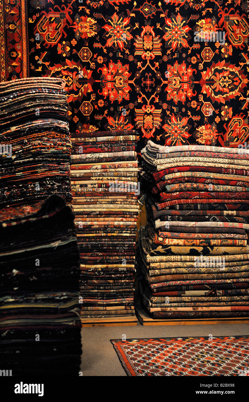 I tappeti orientali, Grand Bazaar, Kapal&#305; Çar&#351;&#305;, Istanbul, Turchia Foto Stock