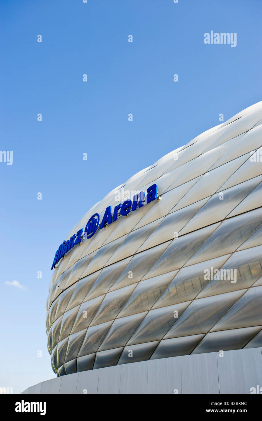 Allianz Arena, Stadio di Calcio, Froettmaning, Monaco di Baviera, Germania, Europa Foto Stock