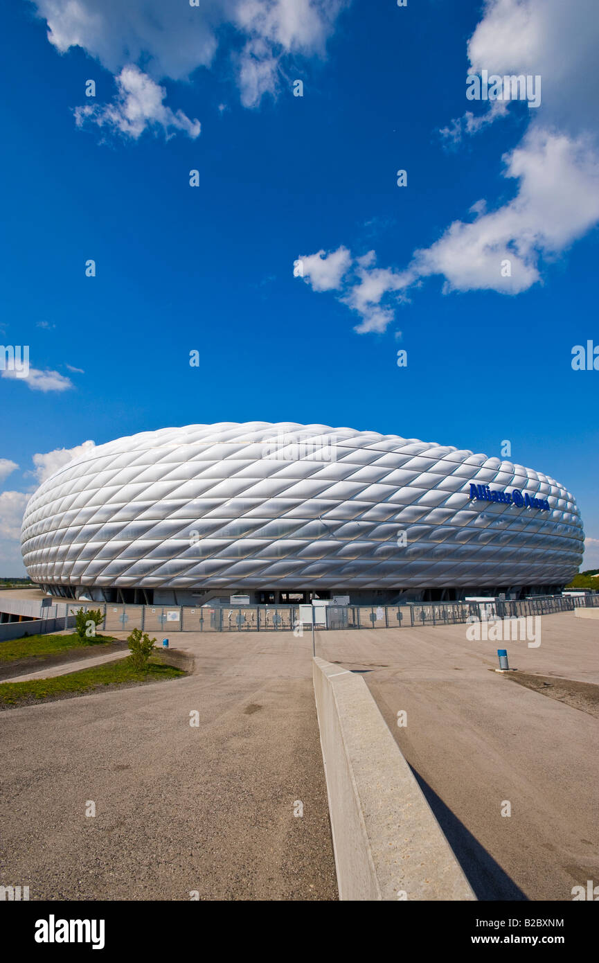 Allianz Arena, Stadio di Calcio, Froettmaning, Monaco di Baviera, Germania, Europa Foto Stock