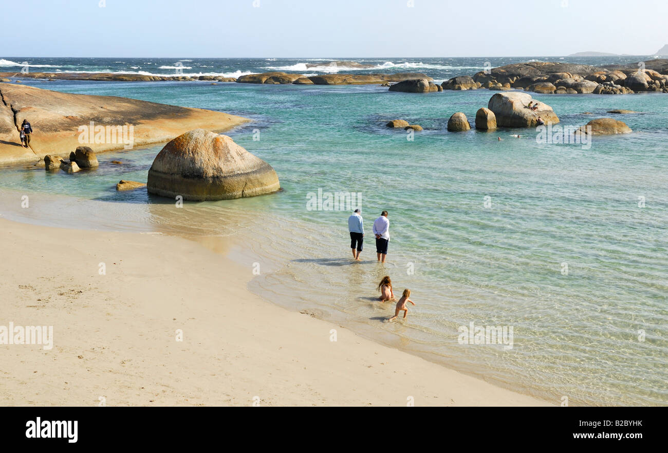 Verdi piscina, William Bay National Park, Southwest Australia Foto Stock