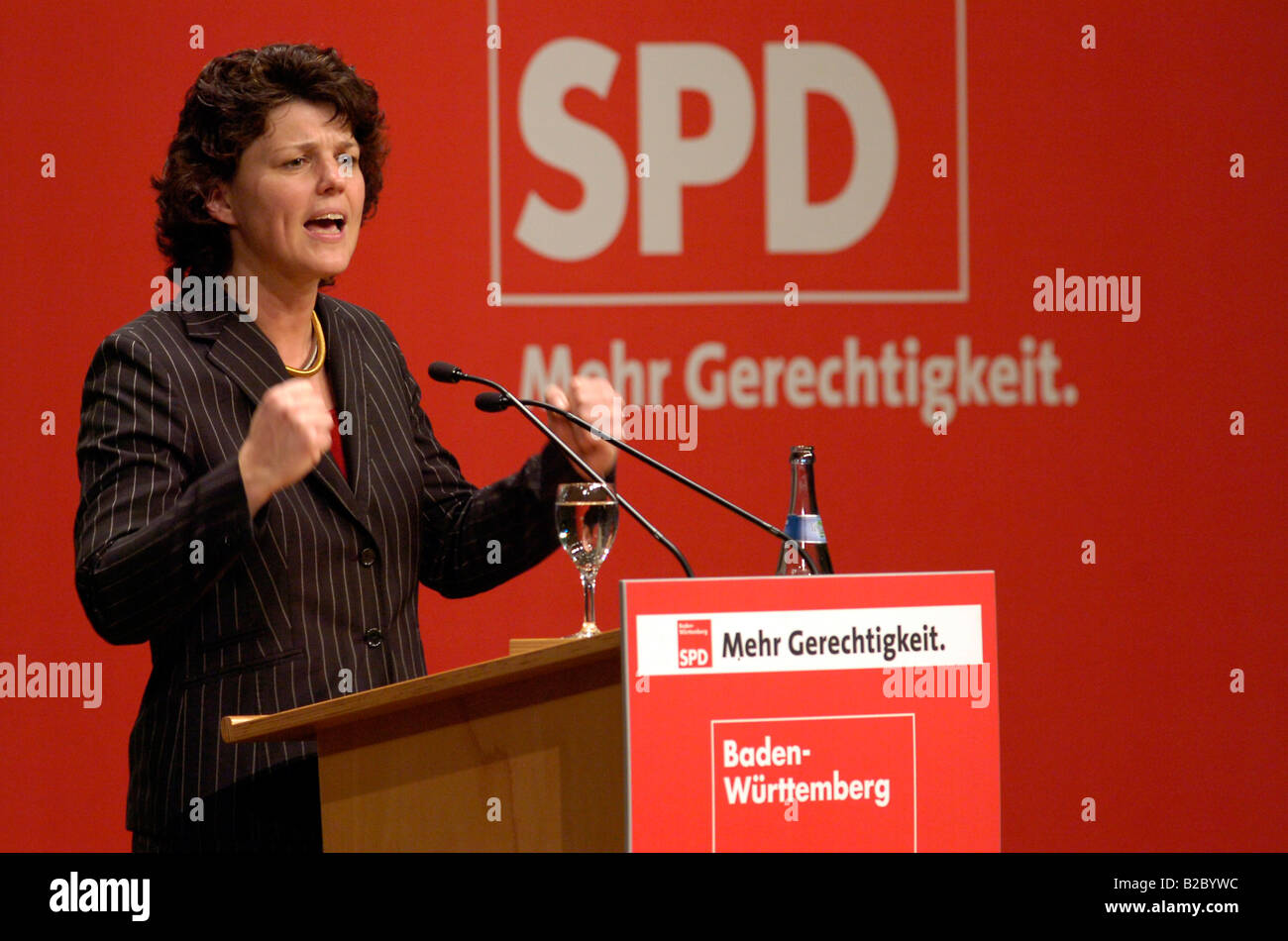 Ute Vogt, SPD, il Partito socialdemocratico tedesco, ex leader dell opposizione nel Baden-Wuerttemberg europeo Foto Stock