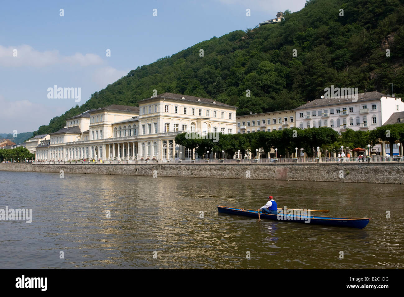 Spa casa con casinò, Bad Ems sul Fiume Lahn, Renania-Palatinato, Germania, Europa Foto Stock