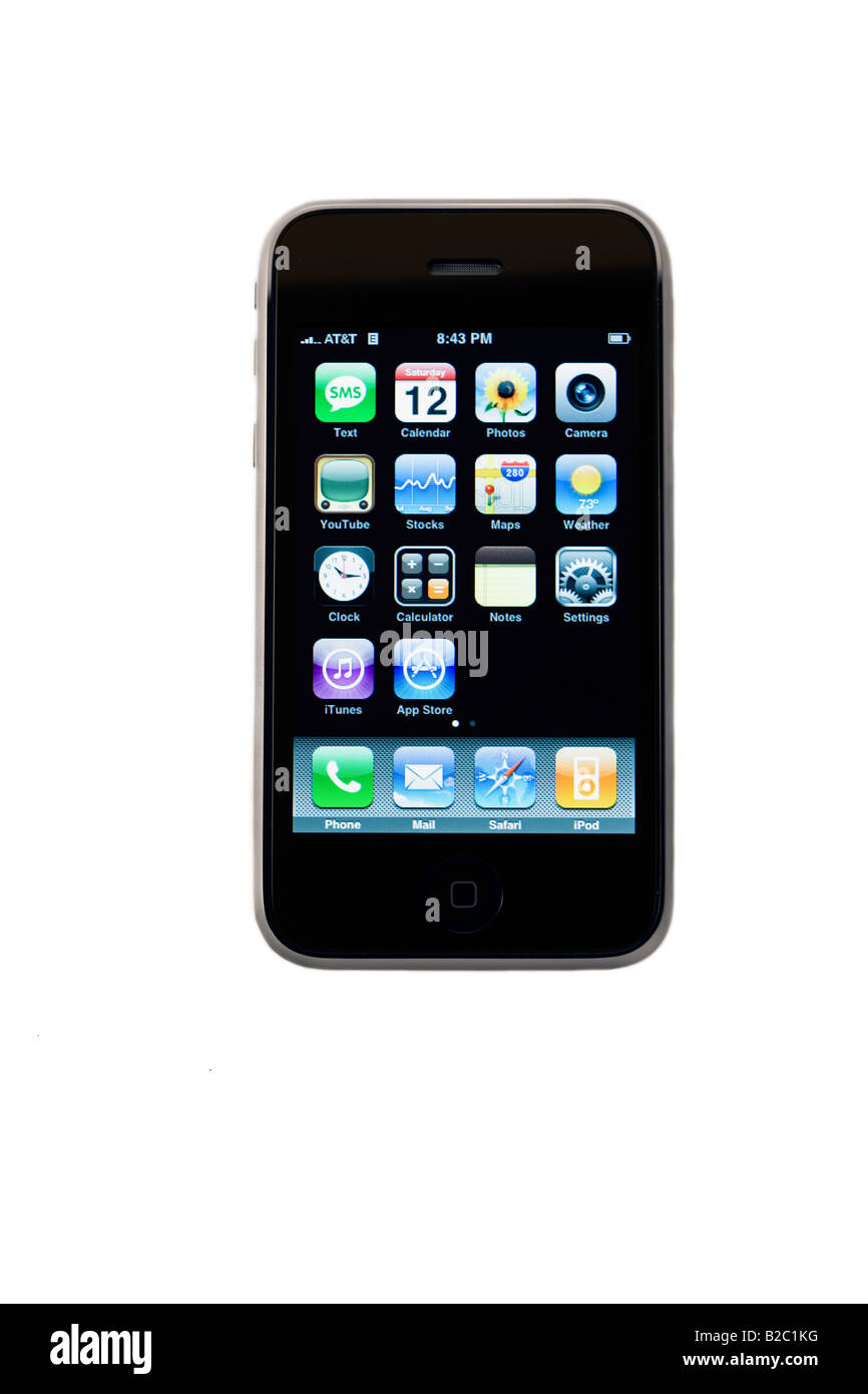 Un knockout foto del prodotto del nuovo Apple iPhone 3G Foto Stock