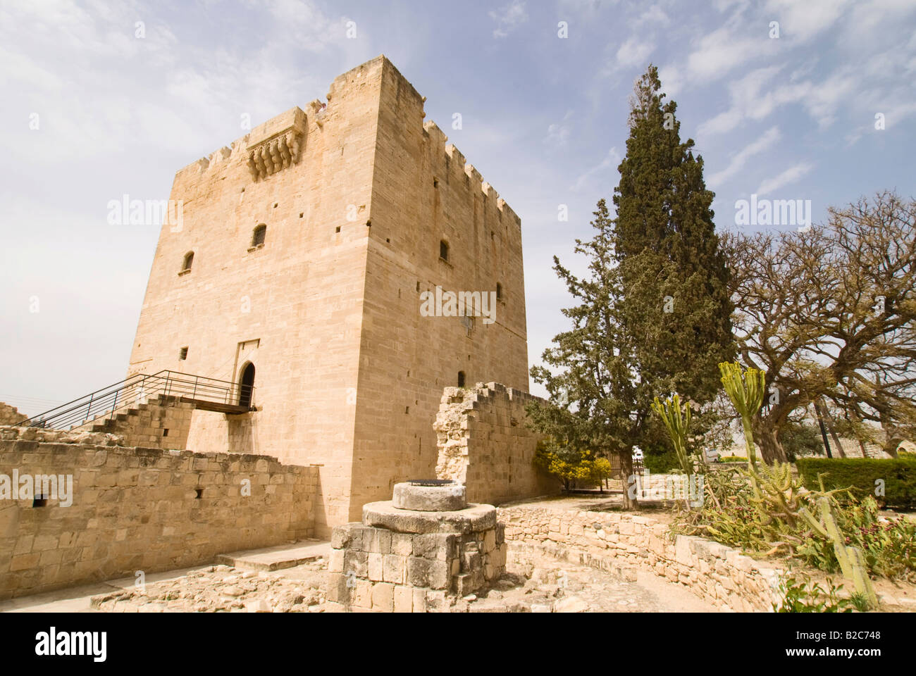Il castello di Johanniterburg, abate commendatario, Kolossi, Cipro Foto Stock