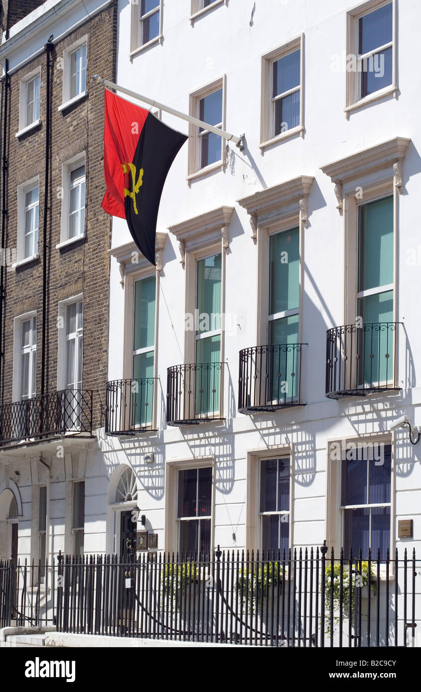 Ambasciata di Angola, Dorset Street, London W1, Inghilterra Foto Stock