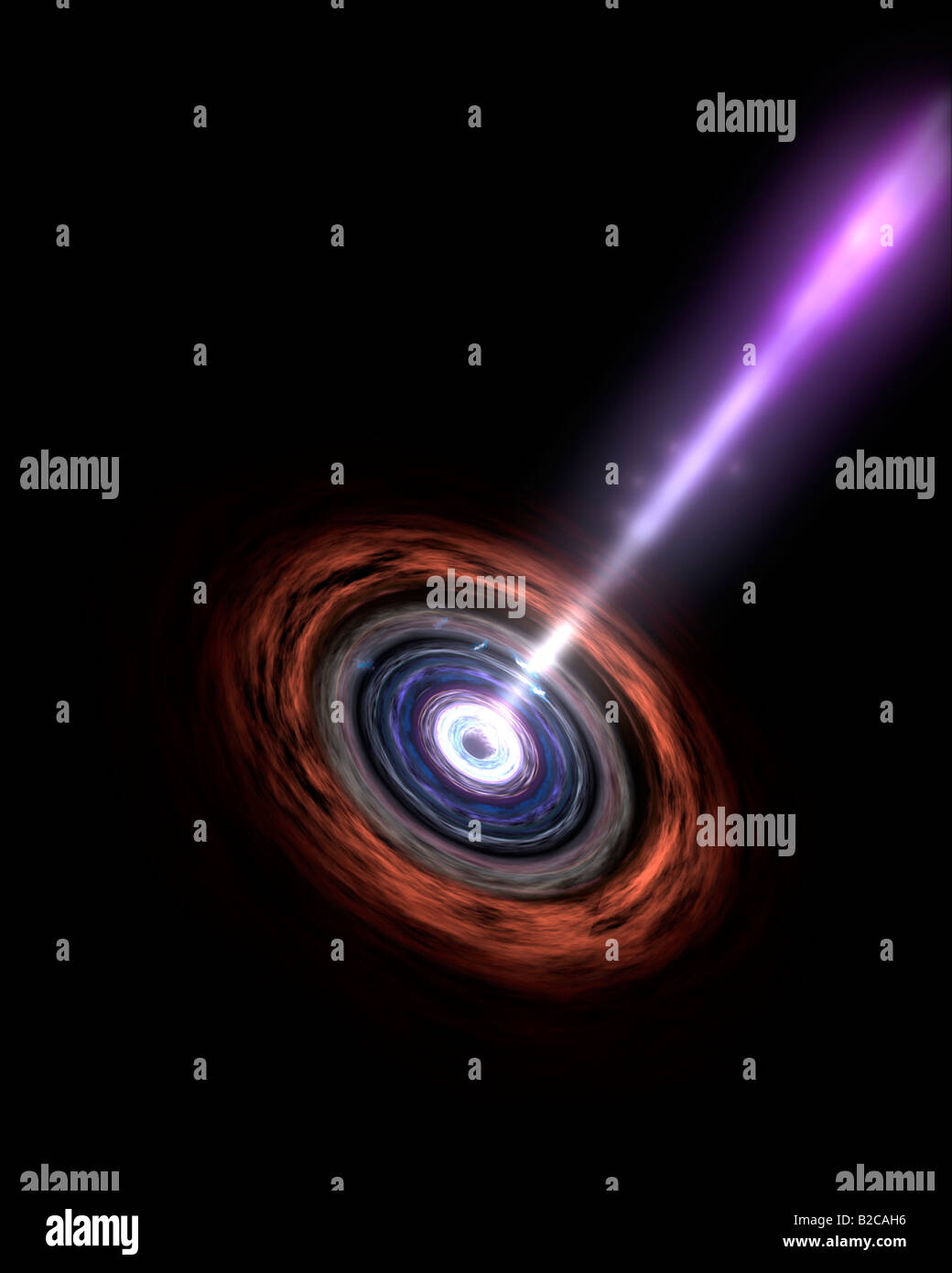 I raggi gamma in nuclei galattici Foto Stock