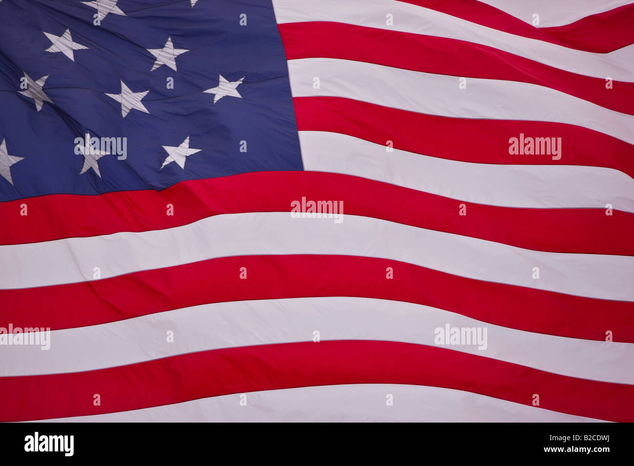 BALTIMORE, MARYLAND, Stati Uniti d'America - 15-star e 15-striscia United States Flag sorvolano Federal Hill. Foto Stock