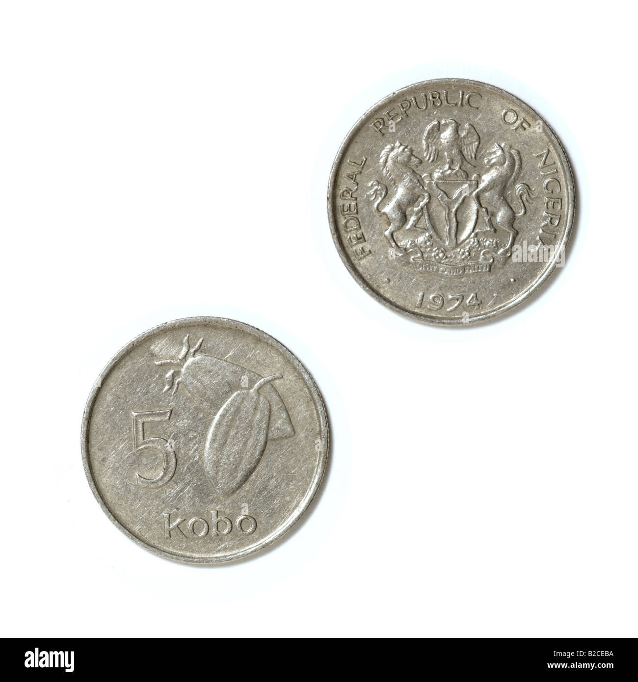 'Moneta nigeriana' Foto Stock