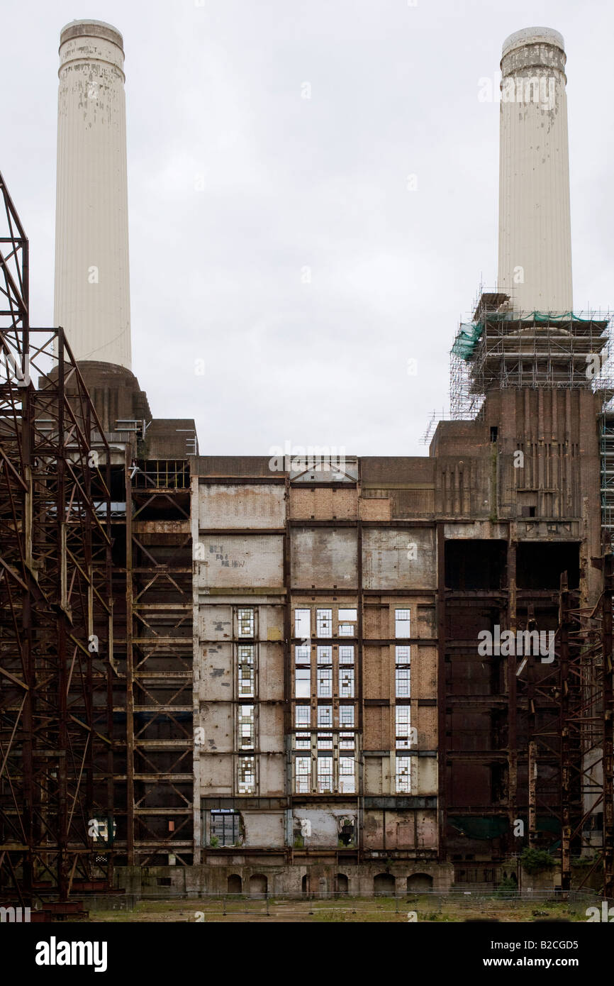 Interno di Battersea Power Station Londra Inghilterra Foto Stock