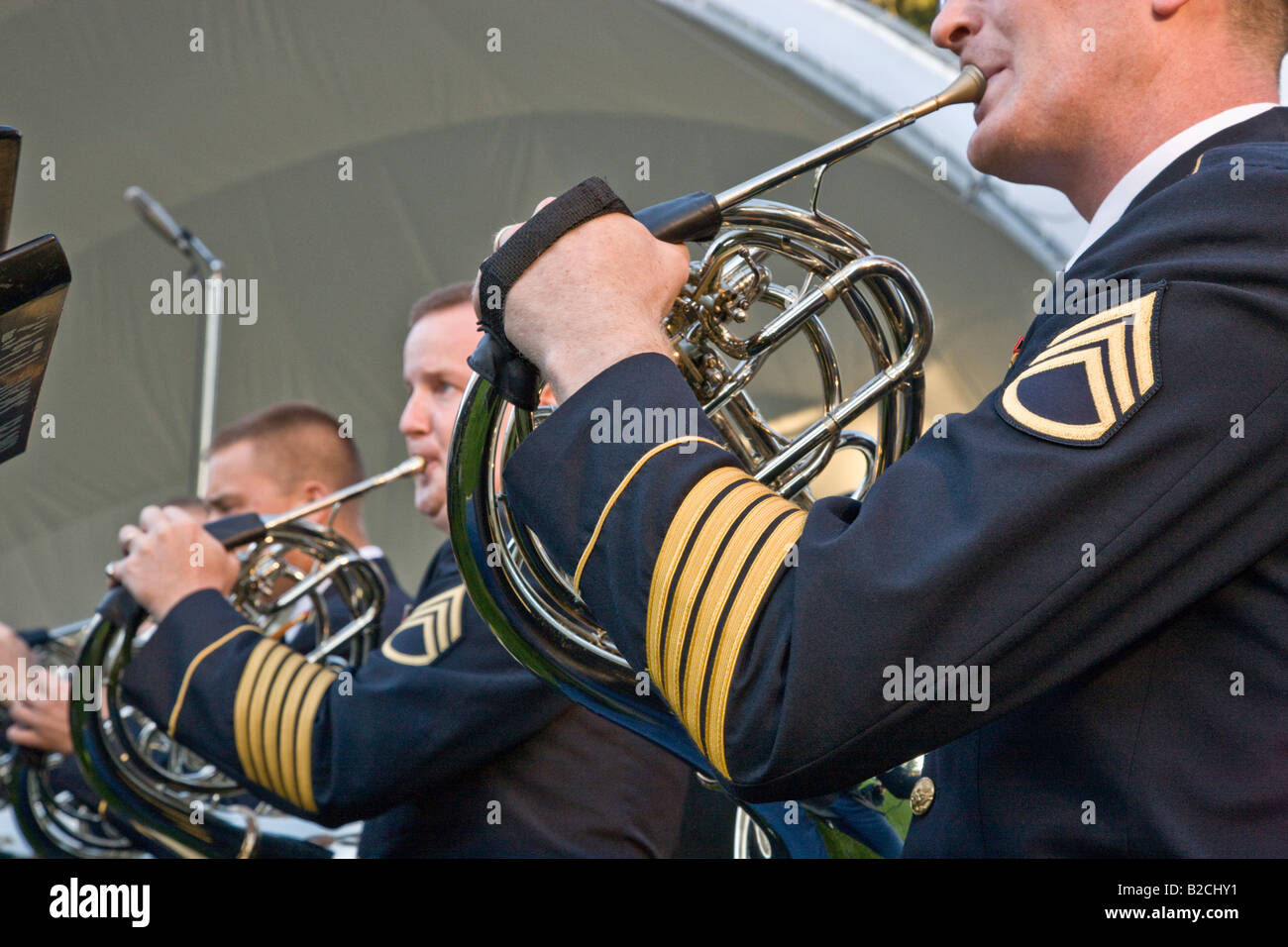 Oregon Esercito Nazionale banda di guardia. Foto Stock
