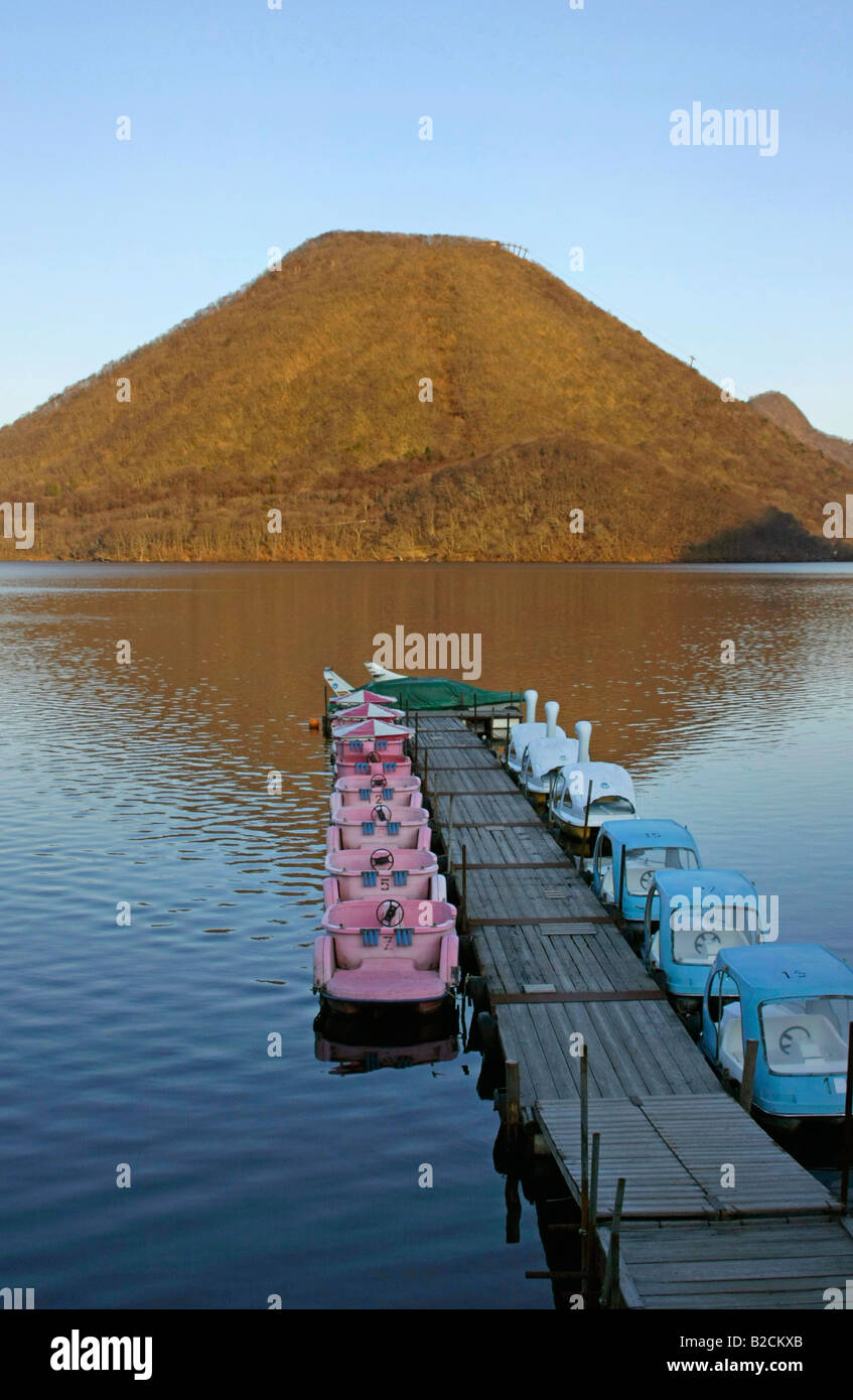 Montare Haruna-fuji e il Lago di Haruna Giappone Gunma Foto Stock