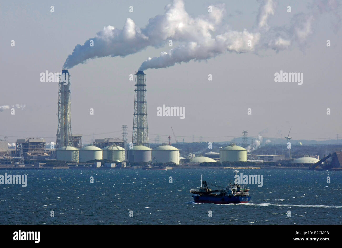La Tokyo Electric Power Company Sodegaura Power Station Sodegaura Giappone Foto Stock