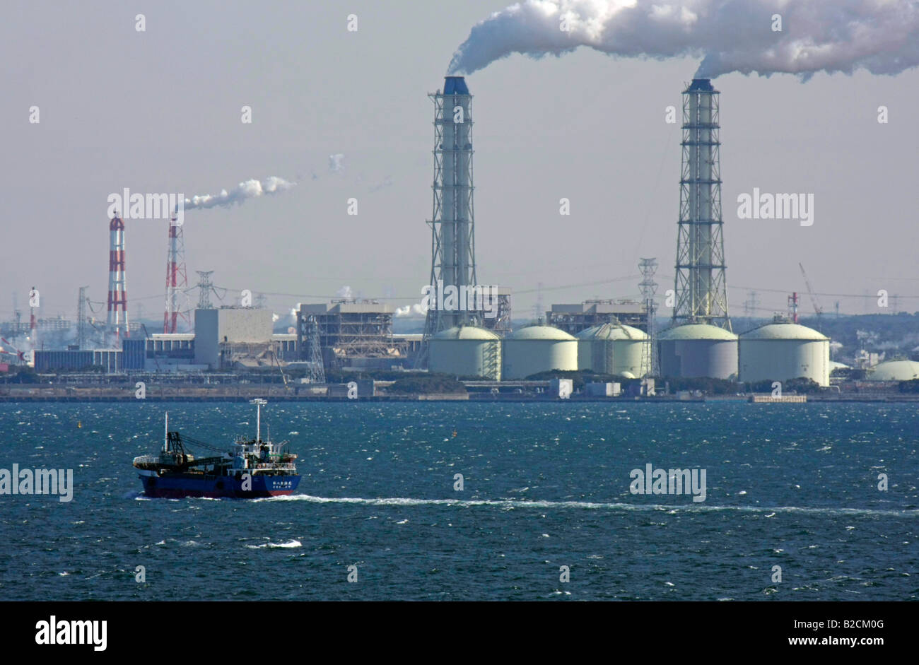La Tokyo Electric Power Company Sodegaura Power Station Sodegaura Giappone Foto Stock