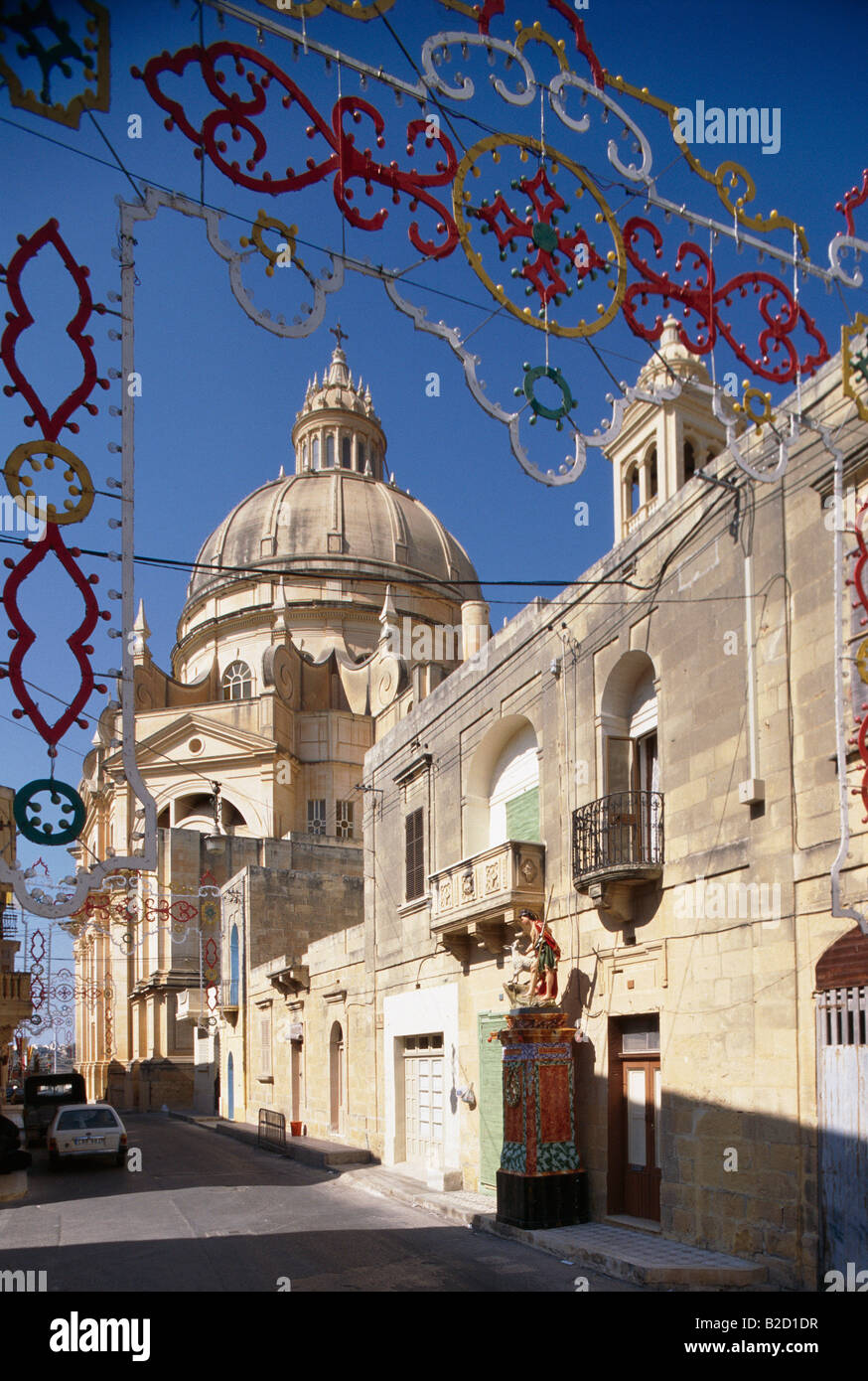 Chiesa Rotonda Isole Maltesi, Gozo Foto Stock