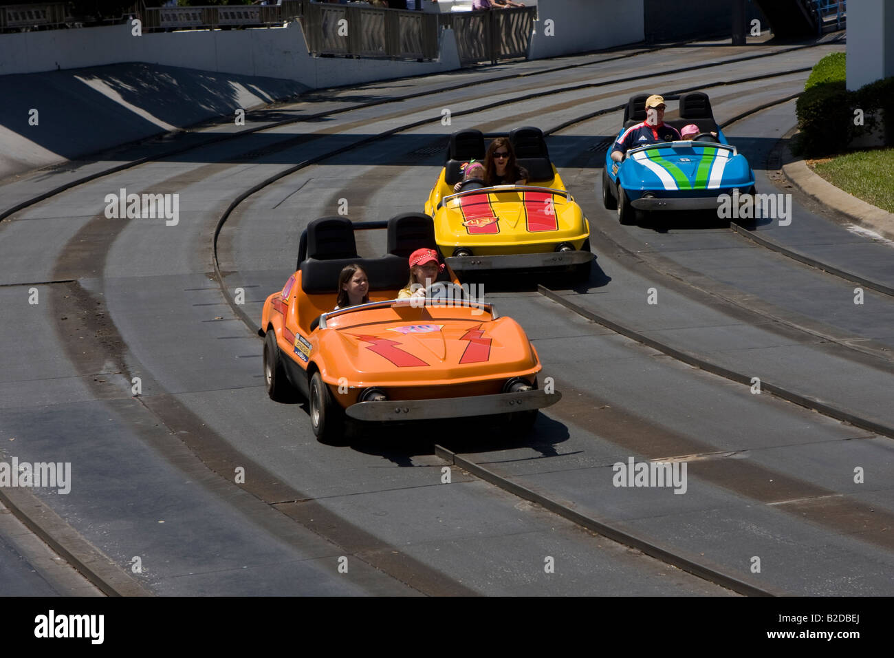 Tomorrowland Speedway a Disney World a Orlando Florida USA Foto Stock