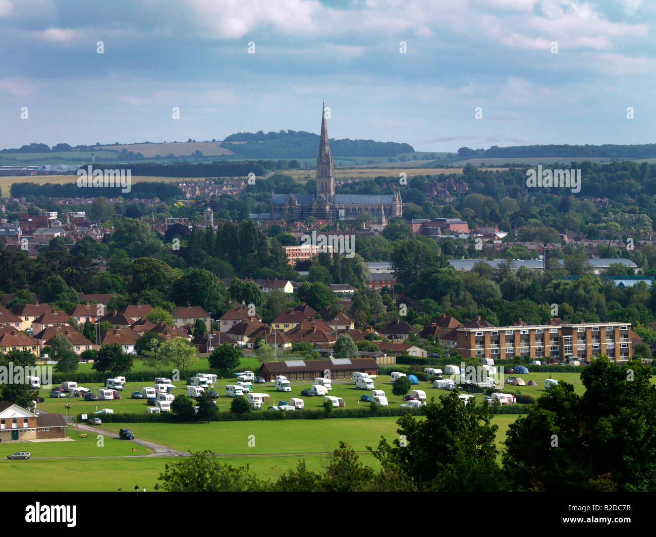 Salisbury Wiltshire panoramica Foto Stock