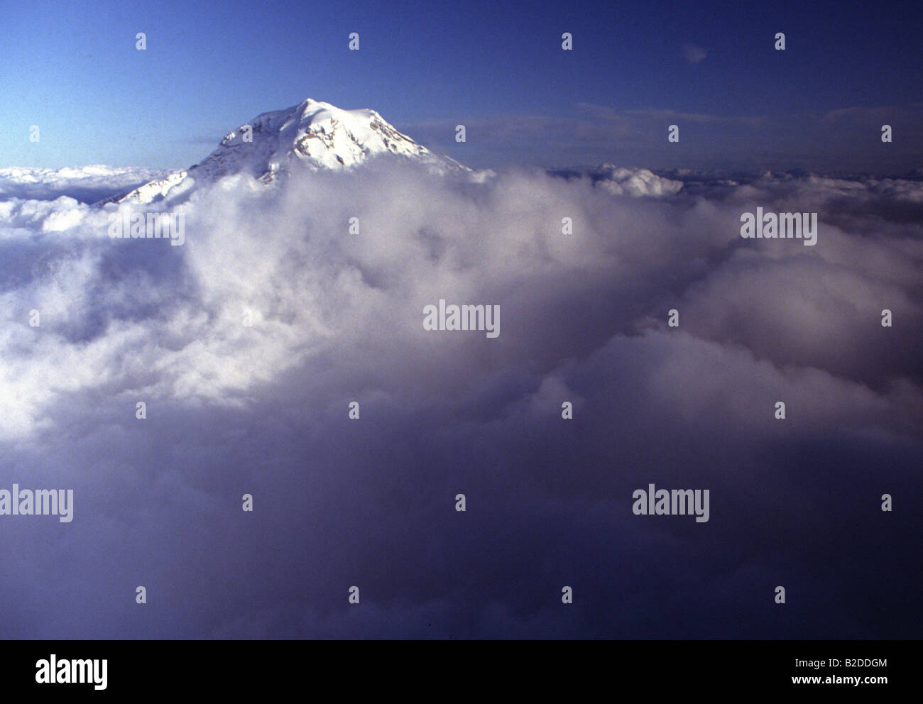 Mt. Rainier National Park Mountain dall'aria Foto Stock