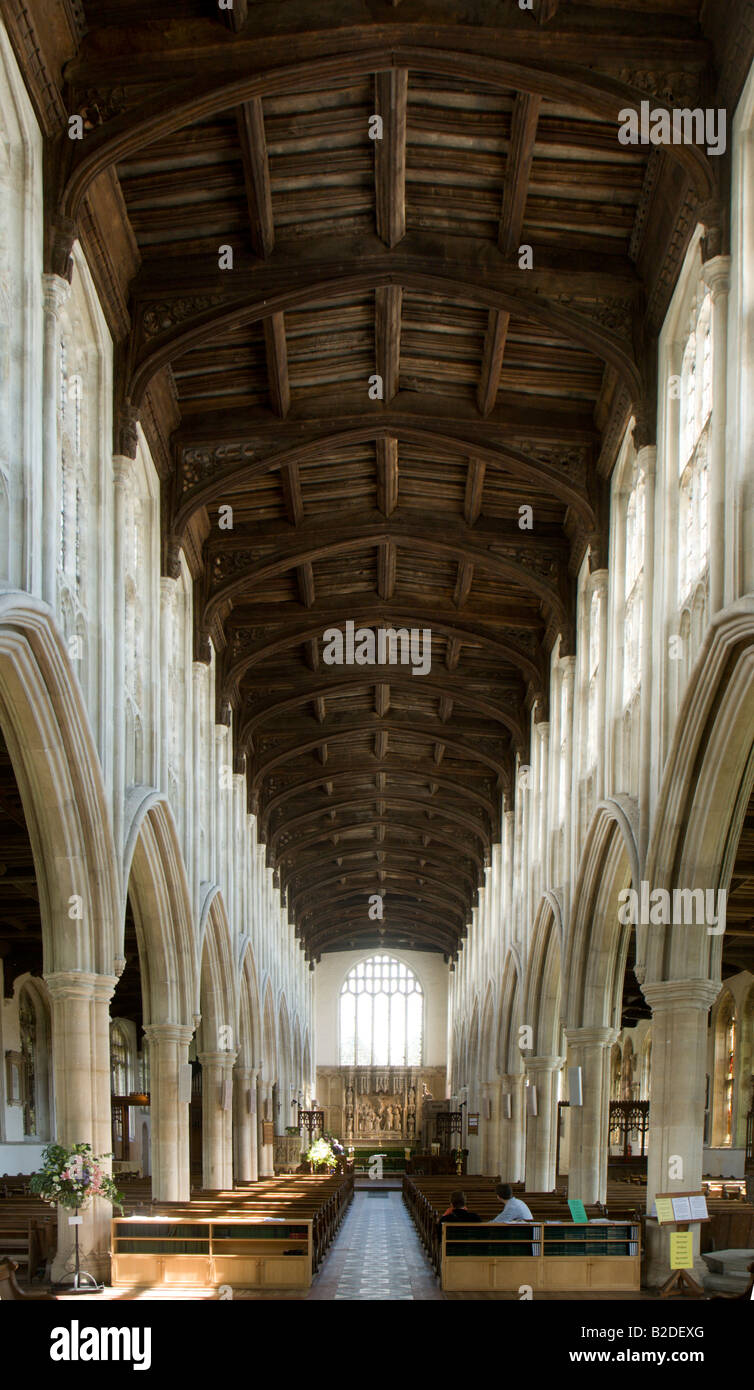 Long Melford Chiesa, Suffolk, Inghilterra Foto Stock