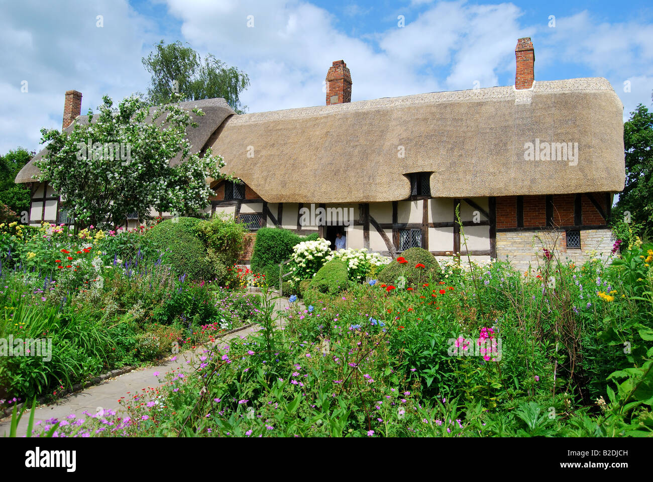 Anne Hathaway's Cottage Cottage Lane, Shottery, Stratford-upon-Avon, Warwickshire, Inghilterra, Regno Unito Foto Stock