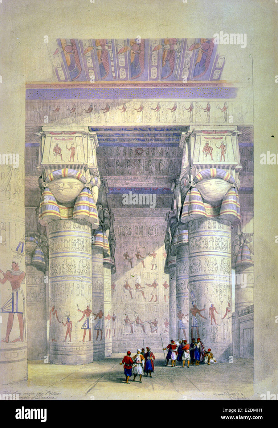 Dendera tempio complesso, Hathor tempio, Egitto Foto Stock